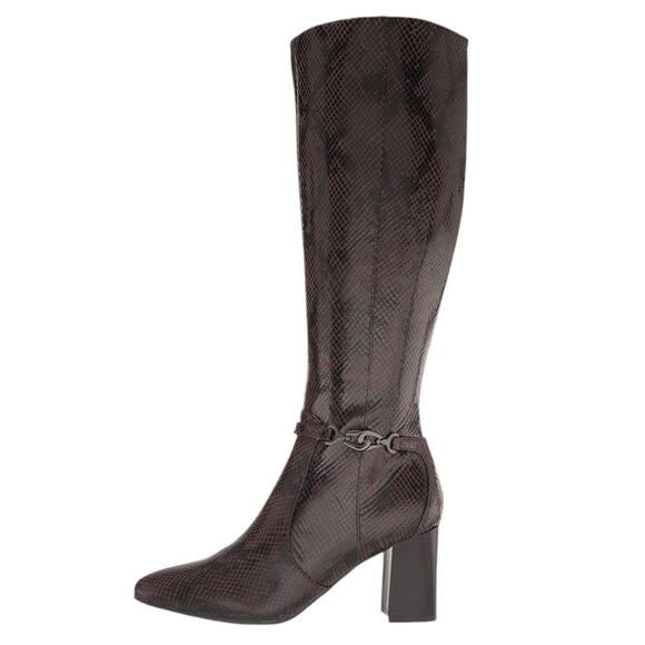Bandolino Women's Brenda Regular Calf Knee High Boots Dark Bown Size 8 1/2 - Picture 3 of 6
